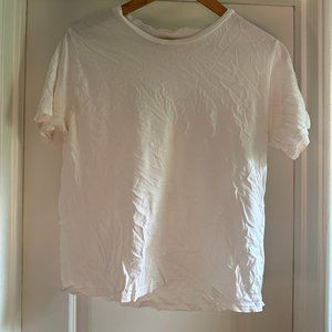 Sezane White Tee Shirt Short Sleeve
